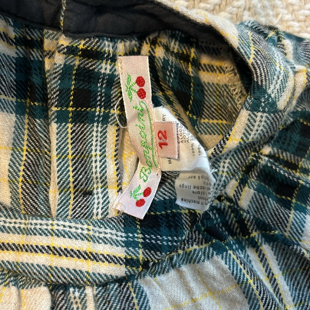 Bonpoint Tartan Plaid Cotton Dress - Picture 2 of 3